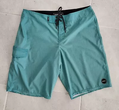 EUC! Men’s O’NEILL Weaver Green Lightweight 21” Board Shorts (36) • $9.99