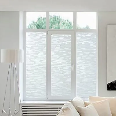 Window Film Privacy Frosted Film Self Adhesive Static Glass Sticker Removable • $14.72