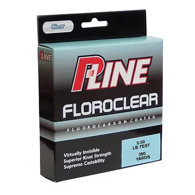 P-Line Floroclear Clear Fishing Line 260-300 Yards Bass & Trout Fishing Lure • $13.78