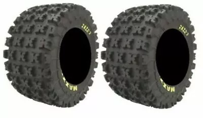 (Pair) 2 Maxxis Razr 2 Rear ATV Tires 20x11x9 20x11-9 6 Ply NO YELLOW LETTERING • $384