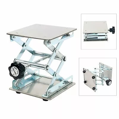 Adjustable Lift Laboratory Jiffy Rack Jack Stainless Steel Lab Platform 6x6'' • $25.99