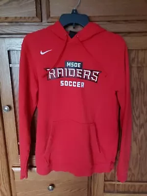 Men's MSOE Raiders Soccer Red Nike Long Sleeve Hooded Sweatshirt Sz. M • $24.95