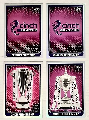 Match Attax Spfl 2022/23 22-23 Full Set Of All 4 Trophies +  Logo Foil Cards • £1.25