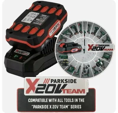Parkside 20V 2Ah Battery + Quick Charger Fit With All X 20V Team Series Tool • £28.99