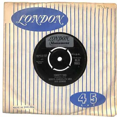 £7.99 • Buy Boots Randolph And His Combo Yakety Sax UK 7  Vinyl 1963 HLU9685 London VG+
