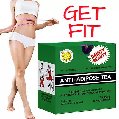 ANTI-ADIPOSE Sanie Herbal Tea Weight Loss Laxative Effect No Chemical 30 Bags • £8.99