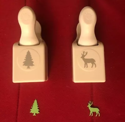 Martha Stewart Craft Punches DEER Reindeer Or CHRISTMAS TREE • $19.99