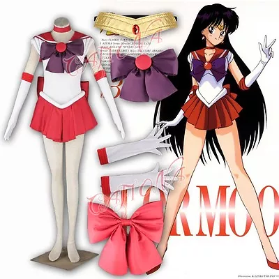 $56.67 • Buy Hot Kids Halloween Costumes Sailor Moon Hino Rei Sailor Mars Cosplay Girls Dress
