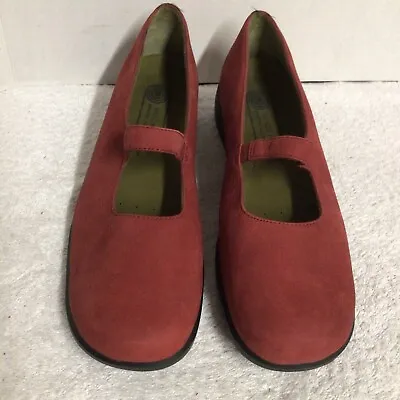 Rockport Womens Size 7 1/2 M Red Suede Mary Jane Comfort Shoes APW2309N NEW • $29.95