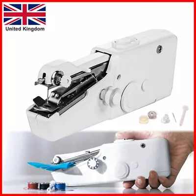 £8.59 • Buy Mini Handheld Portable Cordless Sewing Machine Hand Held Stitch Home Clothes UK
