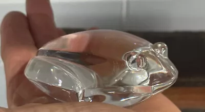 $19.99 • Buy Vintage Val St. Lambert Signed De Sousa Crystal Art Glass Frog Paperweight