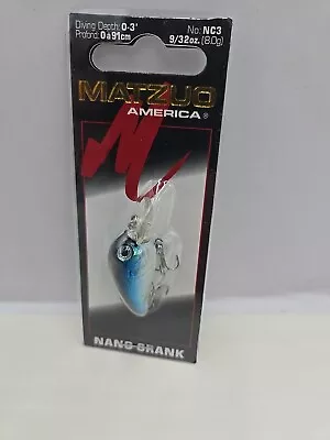 🔥 NEW FISHING LURE Matzuo America Lure Nano Crank Dives 3 Ft Crankbait TACKLE  • $3.37