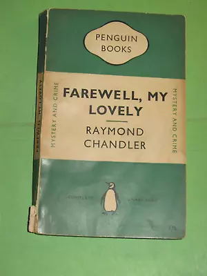 Farewell My Lovely Raymond Chandler Penguin Green 1950 Paperback Philip Marlowe • £2.99