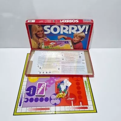 Waddington’s Sorry! Vintage Board Game Classic Family Complete RARE 1994 • £18