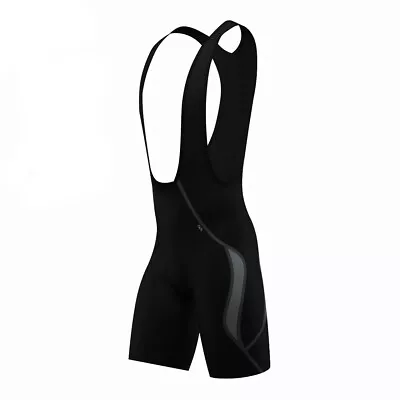 Men's Fit Cycling Bib Shorts Breathable Padded Bicycle Tight Washable Black • $16.89