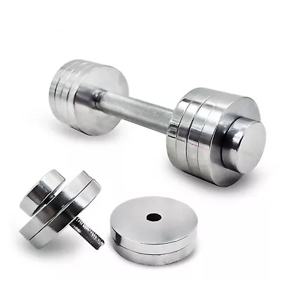 $59.95 • Buy 5kg X 2 Adjustable Dumbbell Gym Fitness Exercise Equipment Weight - Total 10kg