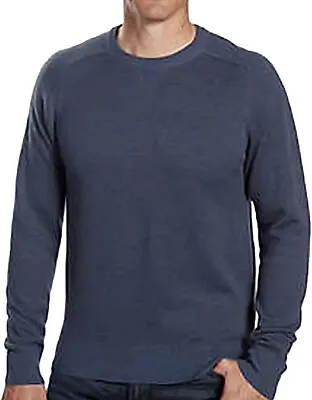 New Kirkland Signature Men’s Merino Wool & Pima Cotton Sweater XXL Blue • $23.99