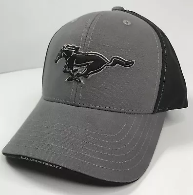 Ford Mustang Hat / Cap - Black & Gray W/ Black Pony Grille Emblem / Logo • $19.99