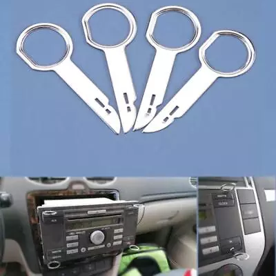 4Pcs Car CD Stereo Radio Removal Release Keys Tool For Audi VW Mercedes Ford • £3.19