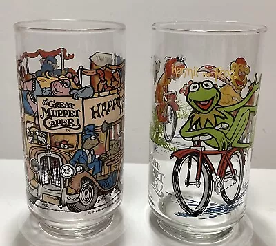 The Great Muppet Caper McDonald's Vintage Drinking Glasses Mugs Cups Set Of 2  • $16.95