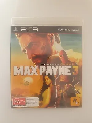 Max Payne 3 - Sony PlayStation 3 PS3 Game - PAL - With Manual! VGC • $12.95
