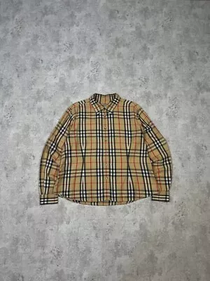 Vintage Burberry Nova Check Womens Shirt Size XL • $85