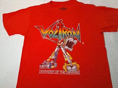 Voltron Defender Of The Universe Red Polyester Cotton Rayon Blend T-shirt Size M • $14.99