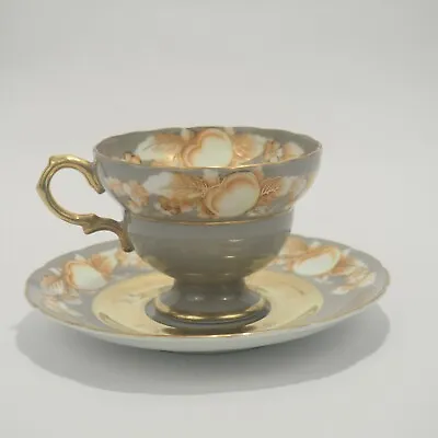 American Beauty Tea Cup & Saucer Hand Painted Made In Occupied Japan • $16