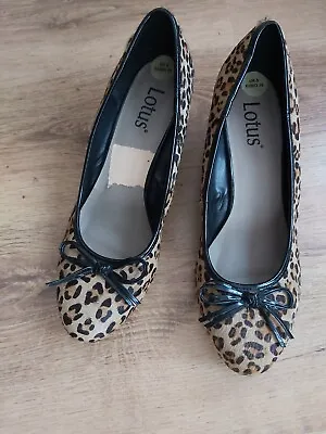 Sexy Animal Print Leather Shoes By Lotus Size 5 • £5