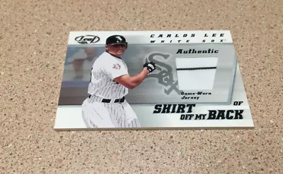 2002 Leaf Shirt Off My Back Carlos Lee Jersey #cl Old Chicago White Sox • $2.85