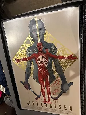 Hellraiser Clive Barker Art Print Poster Mondo Bruno Vergauwen  Doug Bradley • $549