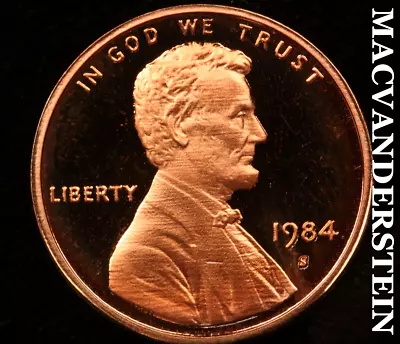 1984-S Lincoln Memorial Cent - Scarce  Choice Gem Proof  No Reserve  #U8090 • $1.08