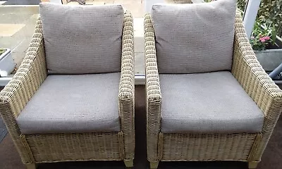 Conservatory Chairs X2 Cane & Basket Weave. Good Condition • £20