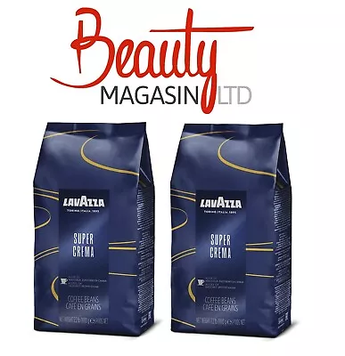 2 X Lavazza Super Crema Coffee Beans 1kg • £24.99