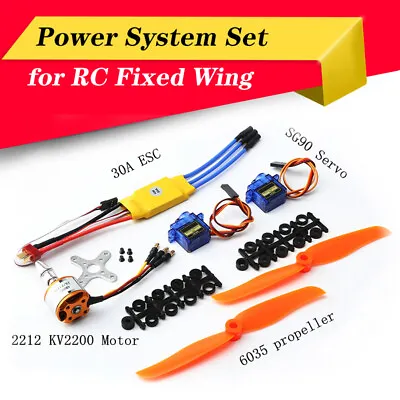 2200KV Brushless Motor 30A ESC Servo Propeller Fr RC Helicopter Fixed Wing Plane • $19.19