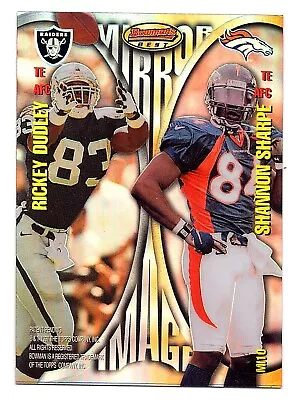 1997 Bowmans Best Mirror Images Refractor W.Walls/J.Dunn/R.Dudley/S.Sharpe #MI10 • $1.95