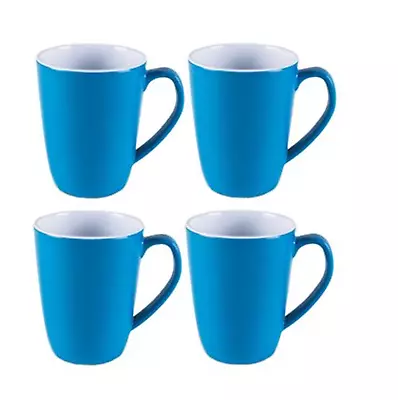 Kampa Set Of Four 4 Summer Melamine Kitchen Camping Mug Set VIVID BLUE MM0050 • £8.99