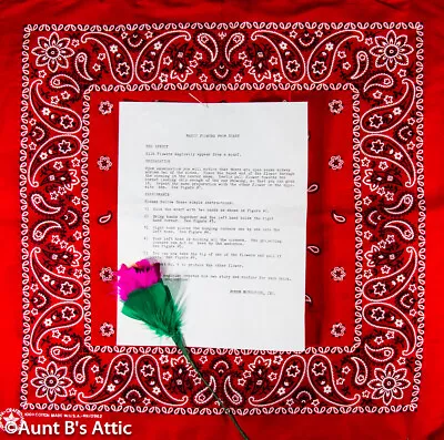 £11.75 • Buy Magic Trick Magic Flower From Scarf 2 Pc Illusion W/ Instructions