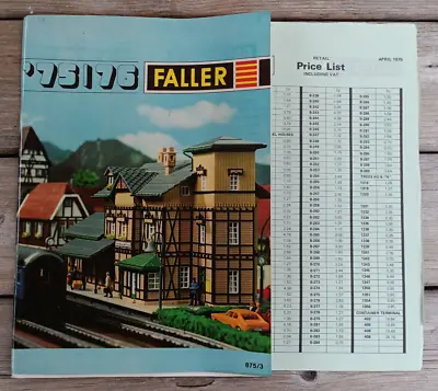 Faller Catalogue '75/76 + Price List 1975 English Nederlands Français HAMLEYS • £23.95