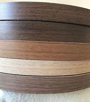 Walnut Melamine Iron On Edging Tape 19mm & 22mm • £11.50