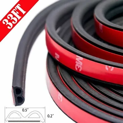 For Toyota 33ft  Black Car Door Trunk Rubber Weather Edge Strip Seal Protector • $9.95