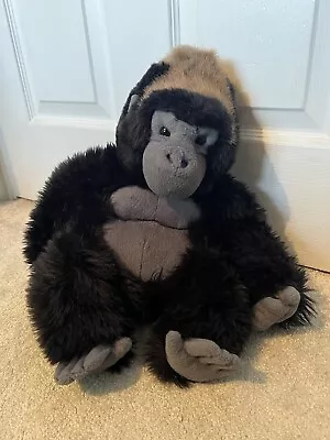 £15 • Buy Keel Toys Large Sitting Silver Back Gorilla Ape Monkey Soft Plush Toy 33cm VGC