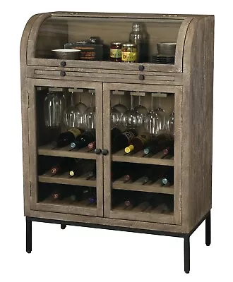 Howard Miller Paloma Wine & Bar Cabinet 695244 Weathered Gray Liquor Storage • $1799