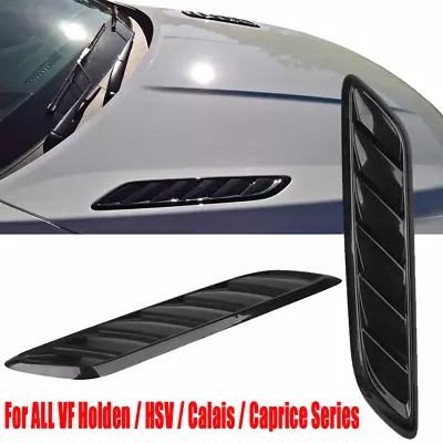 Pair Of Gloss Black Bonnet Vents For Holden Commodore VF/ HSV/ Calais/ Caprice • $29.95