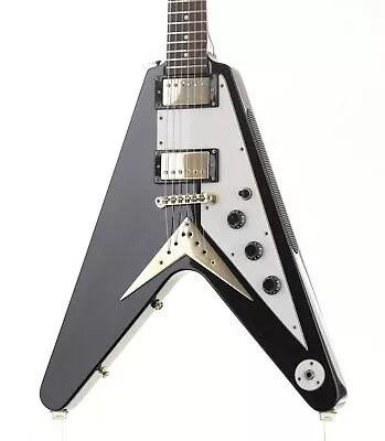 Epiphone '58 Korina Flying V Ebony Electric Guitar #AM00089 • $1007.27