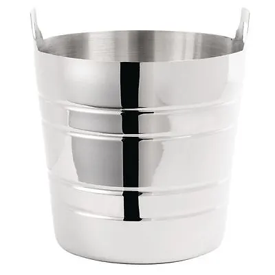 Stainless Steel Ice Bucket Magnum Wine Bottle Cooler Champagne Bucket 9 Pint • £12.34