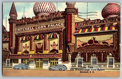 Mitchell South Dakota - Mitchell Corn Palace - Front View - Vintage Postcard • $4.49