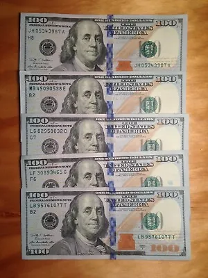 $500 CASH 5 One Hundred Dollar Bills Series 2009 2013 2017 CHEAPEST ON EBAY!! • $589.85