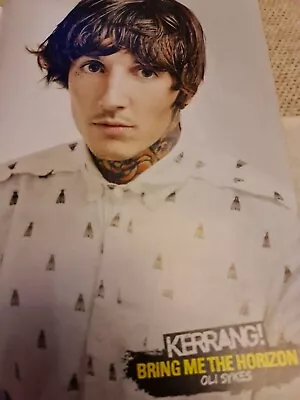 Oli Sykes/ We Are The In Crowd A4 Poster Kerrang  Magazine Bring Me Horizon • £4.99