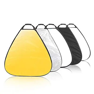 5-in-1 Triangle Reflector 32 Inch With Handle For Photography Photo Studio Ou... • $38.43